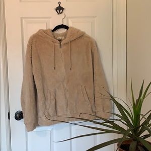 ROXY teddybear hoodie zip up!